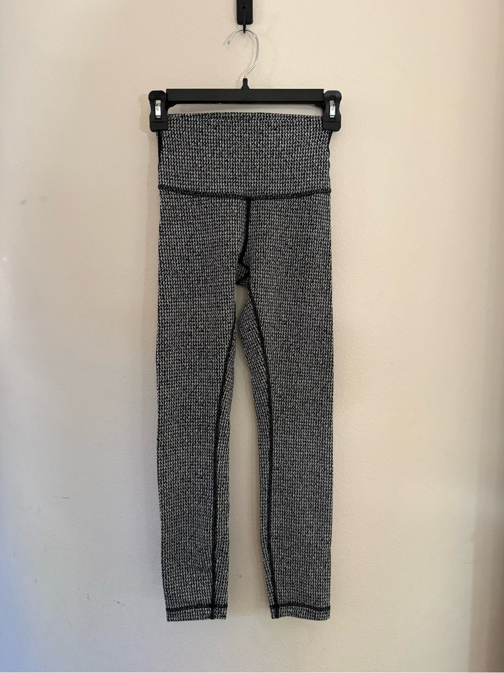 lululemon athletica Black & White Heather Leggings